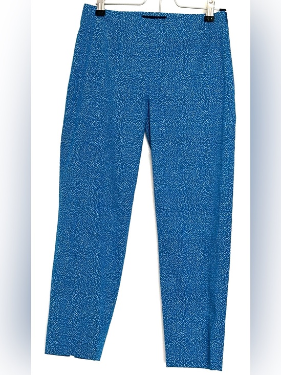 Piazza Sempione Pants - Piazza Sempione Audrey Cropped Ankle Pants Confetti Dot Blue Size IT 38/US 2